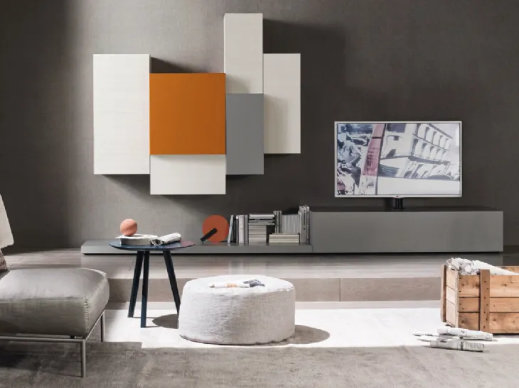 Composizione per soggiorno lampo l5c49a di sangiacomo Composizioni soggiorno design