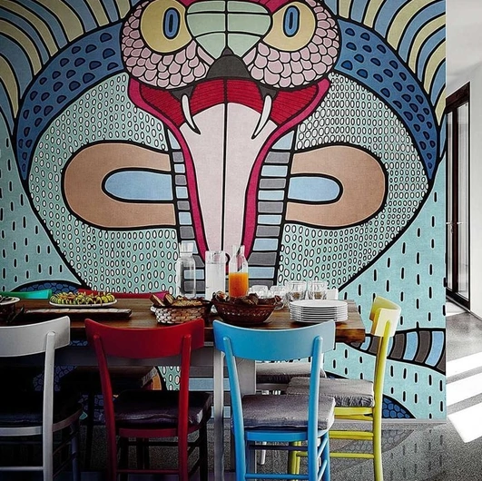 Carta da parati Cobra di London Art