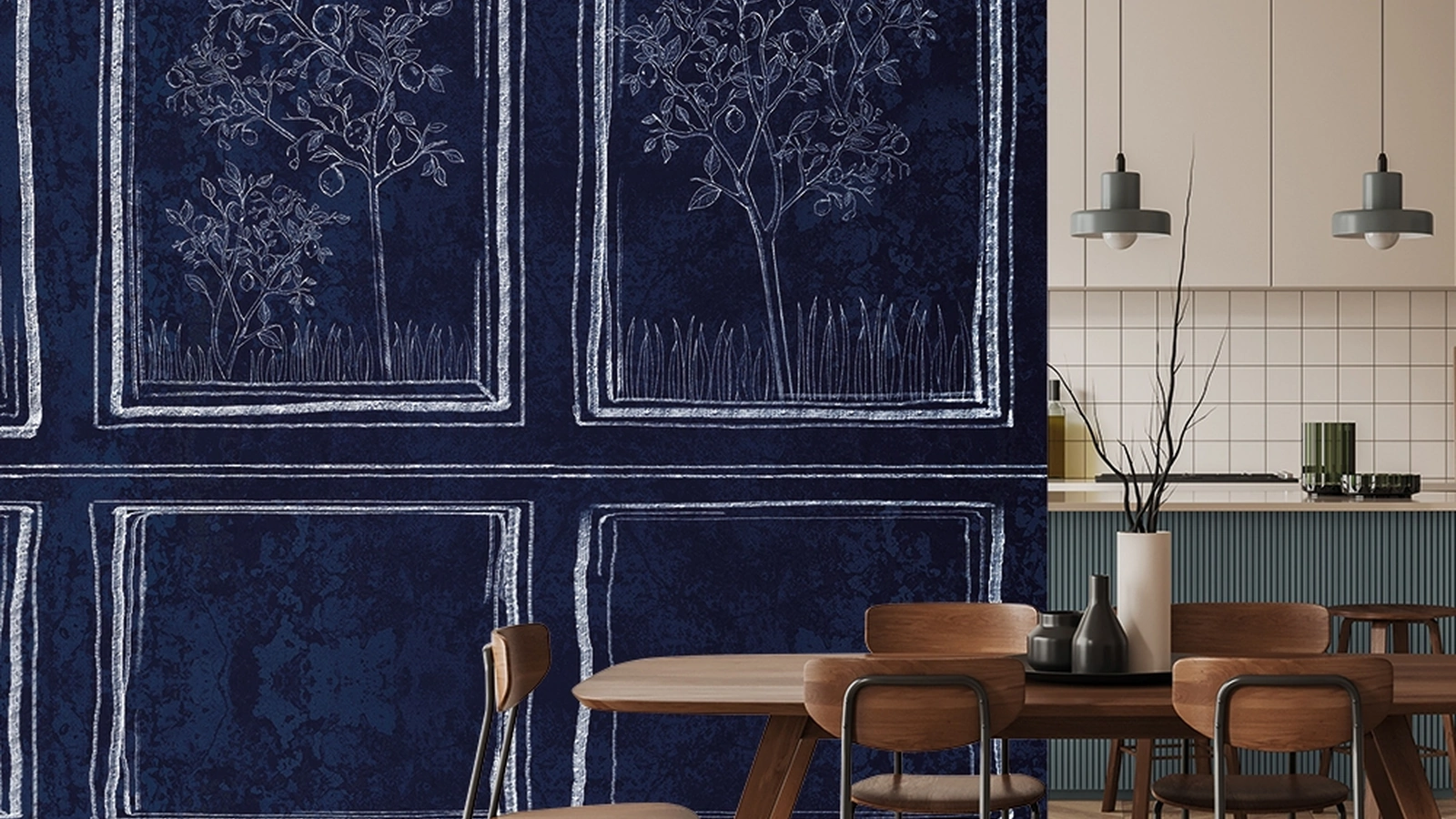 Carta da parati Drawn Lemons di Adriani e Rossi