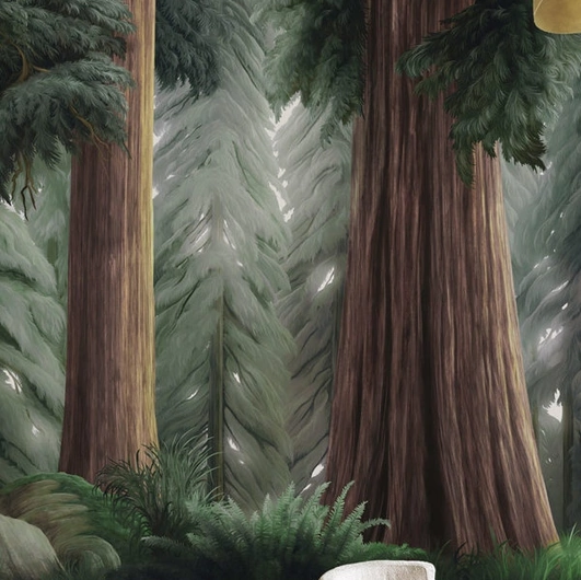 Carta da parati La Forêt Éternelle di London Art