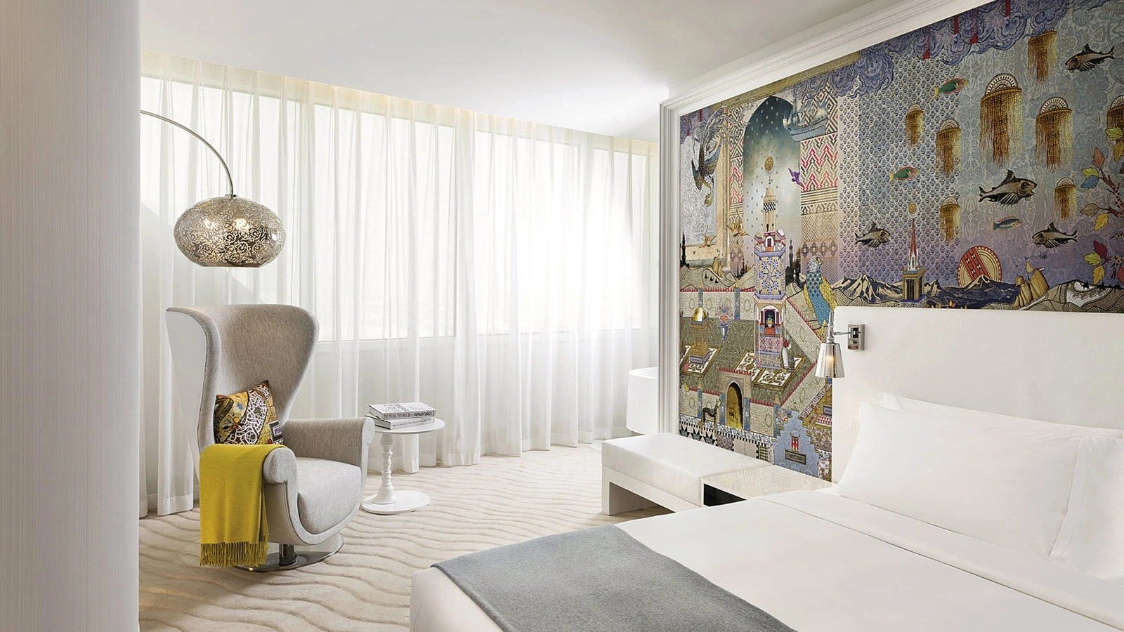 Carta da parati Mondrian Doha di London Art