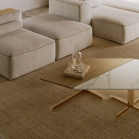 Tavolino Bento in legno e SuperMarmo di Bontempi