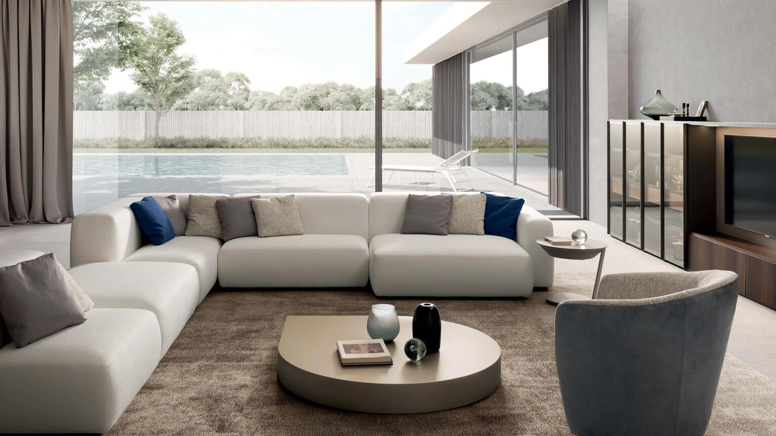 Tavolino sagomato Drop di Presotto