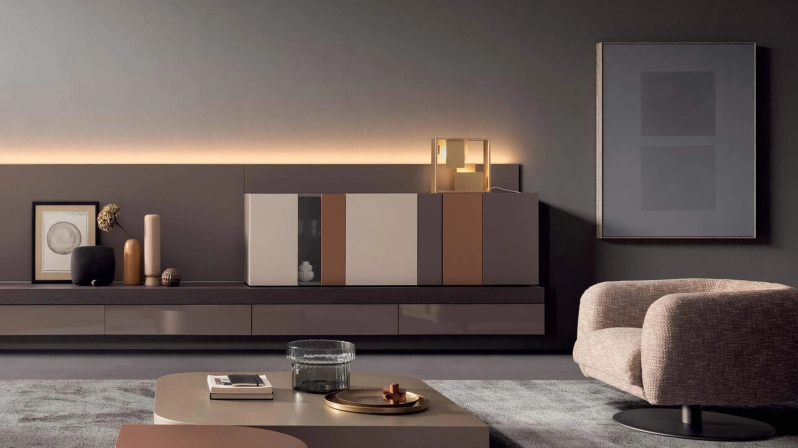 Tavolino sagomato Drop di Presotto