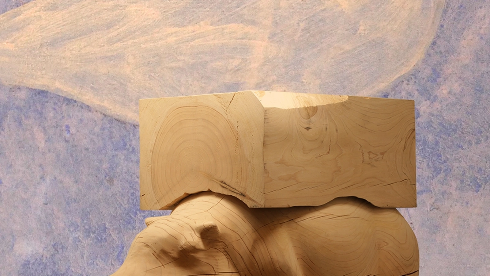 Pouf Hippo Wagon Wood in legno di Adriani e Rossi