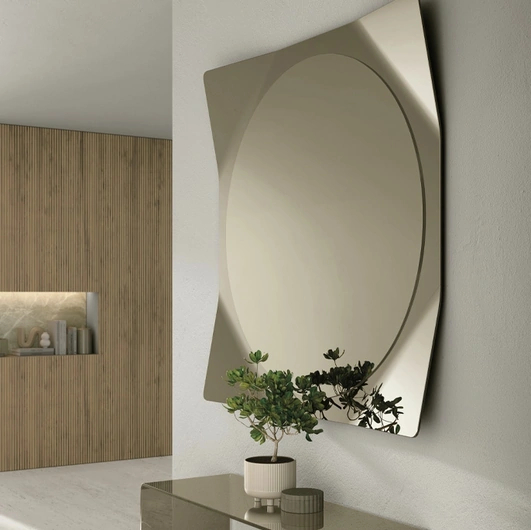 Specchio Lynx con cornice a specchio di Target Point