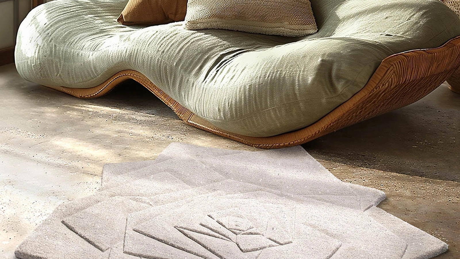 Tappeto moderno floreale Marry Me Krystal di Sitap