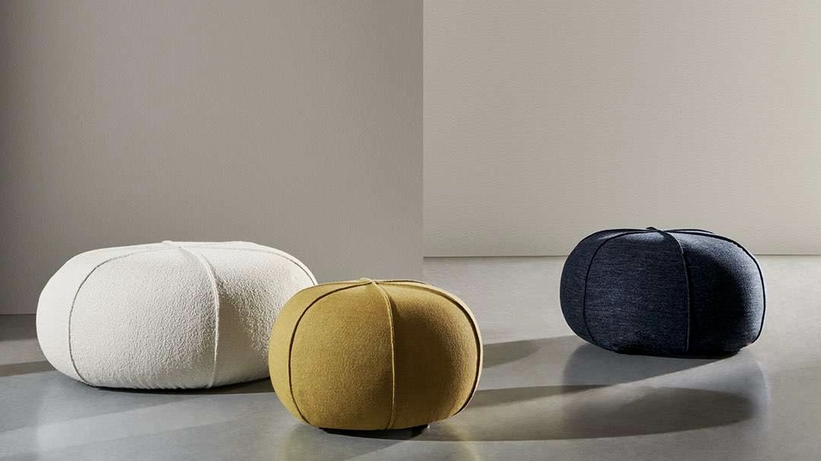 Pouf Clove in tessuto imbottito di Twils