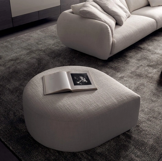 Pouf Drop in tessuto di Presotto