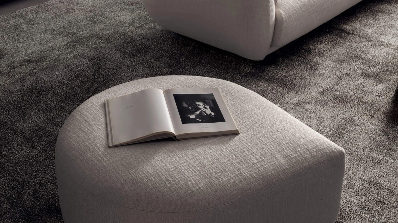 Pouf Drop in tessuto di Presotto