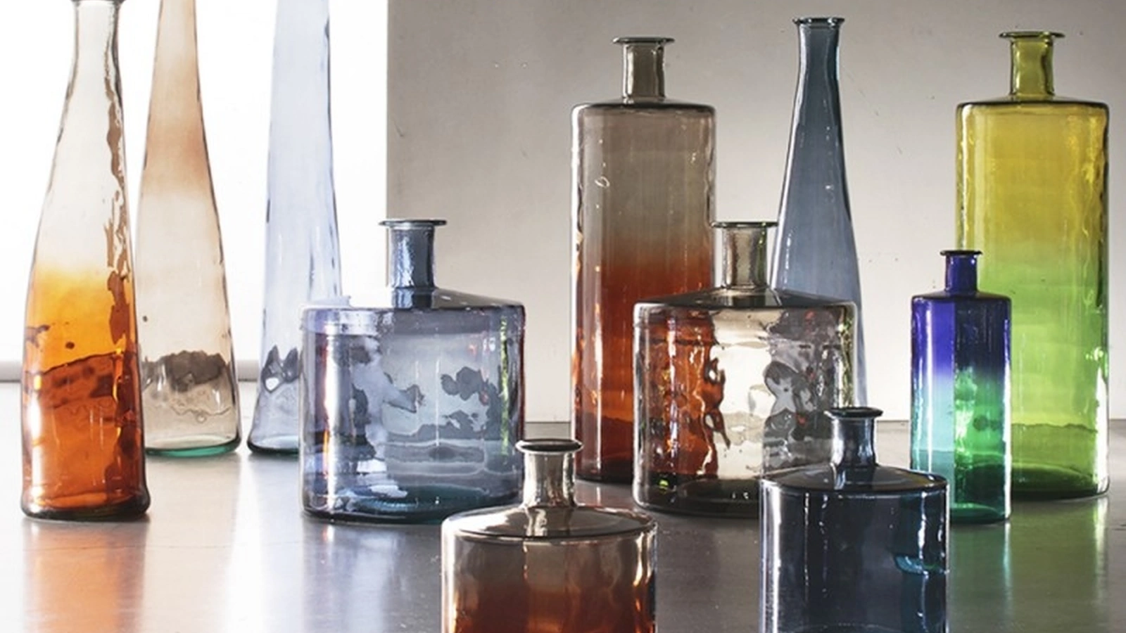 Vaso Aurora Boreale in vetro riciclato di Adriani e Rossi