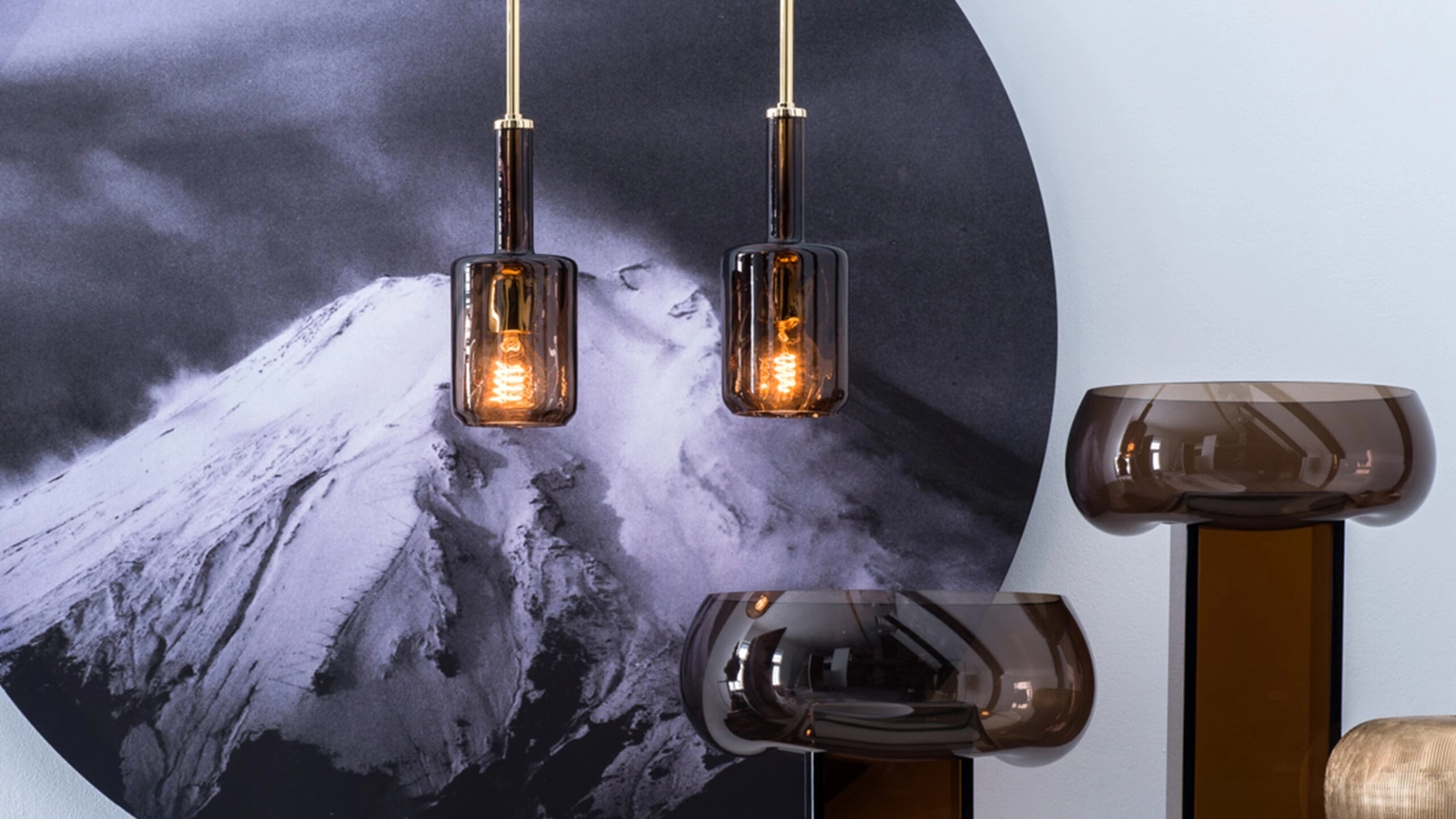 Lampada a sospensione Babylon in vetro di Murano di Adriani e Rossi