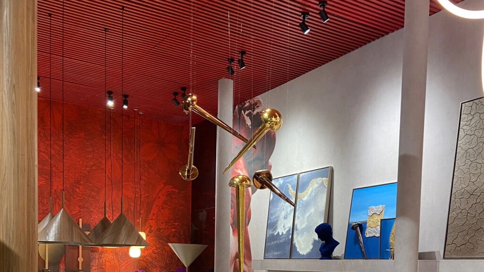 Lampada a sospensione Chiodo Lamp in ceramica smaltata di Adriani e Rossi