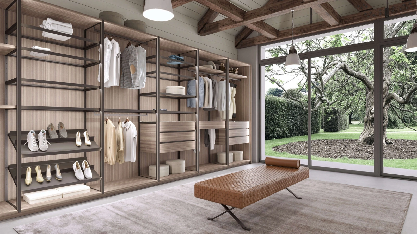 Cabina Armadio Tecnopolis Free Metal Wood di Presotto