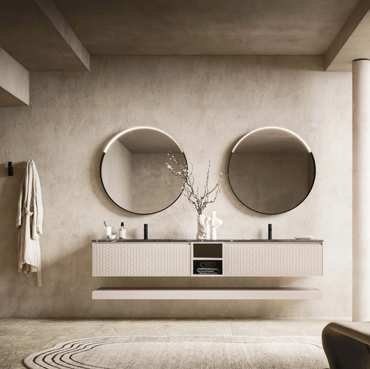 Mobile da Bagno sospeso Absolute 40 in laccato opaco di Arbi