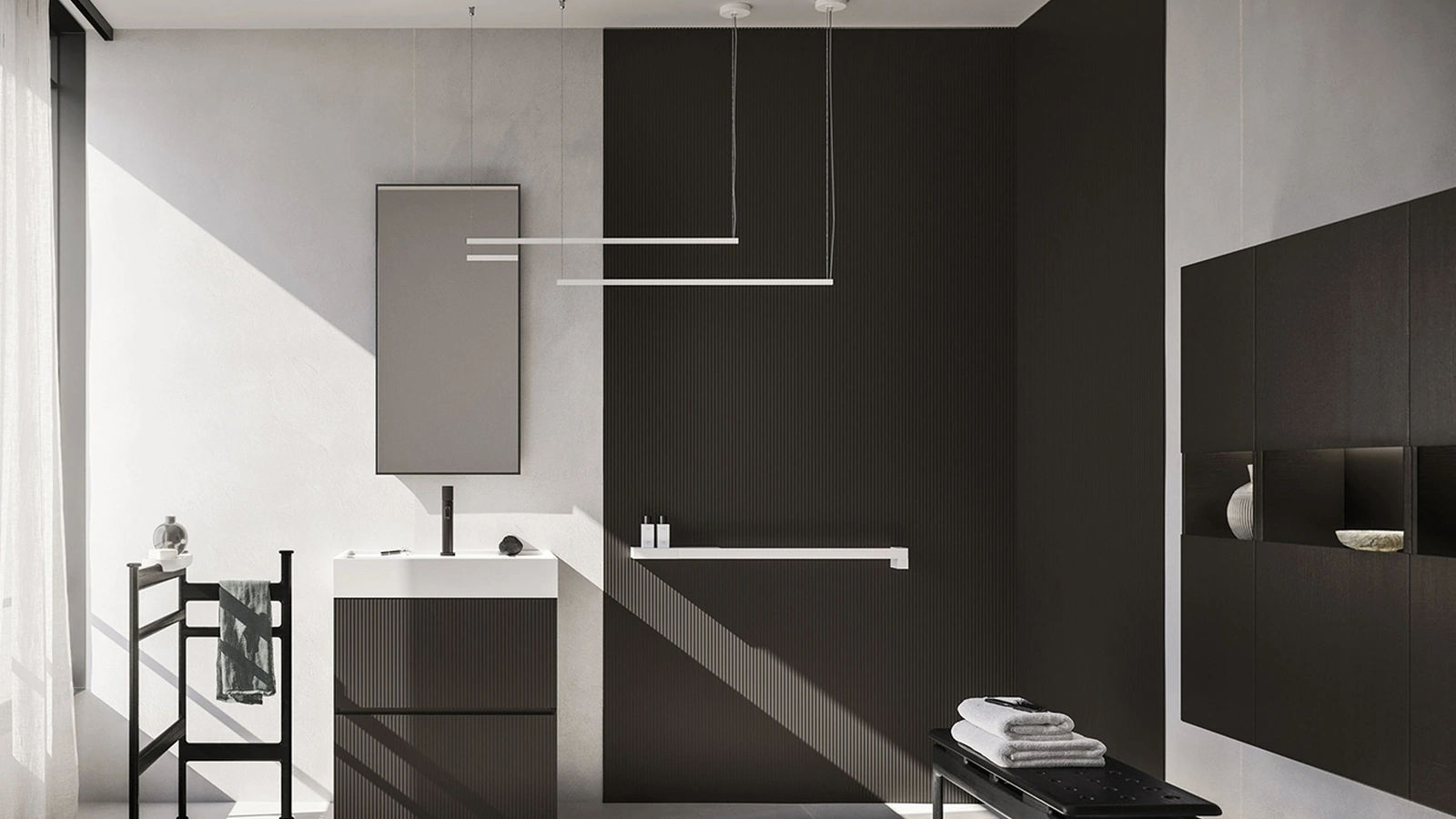 Mobile da Bagno a terra Code 03 in laccato di Arbi