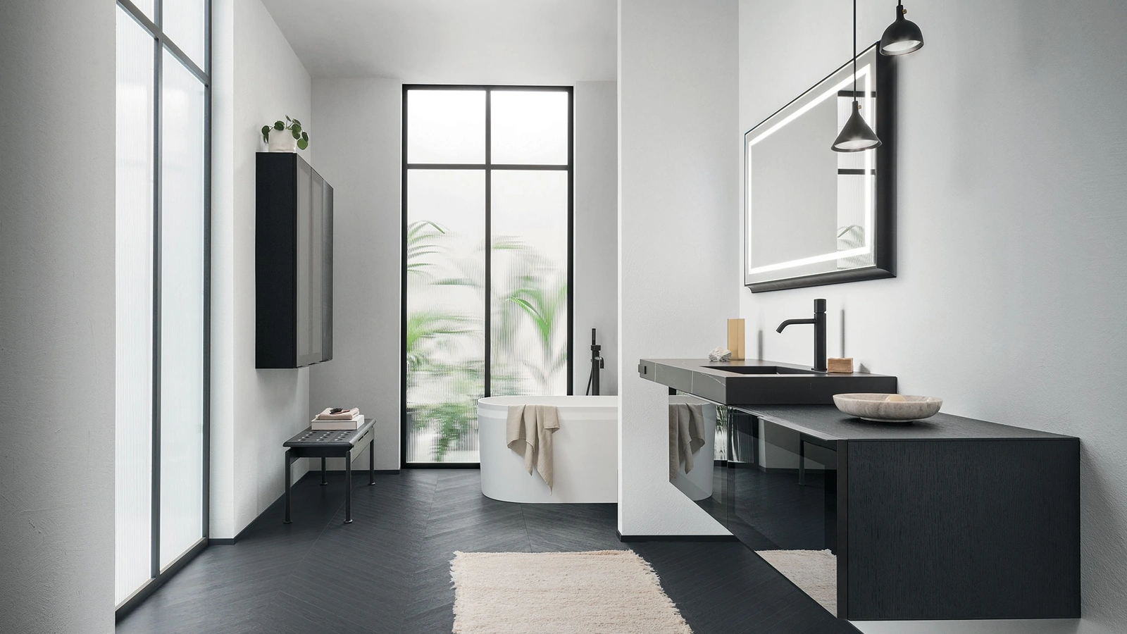 Mobile da Bagno sospeso Sky Liscio 10 di Arbi