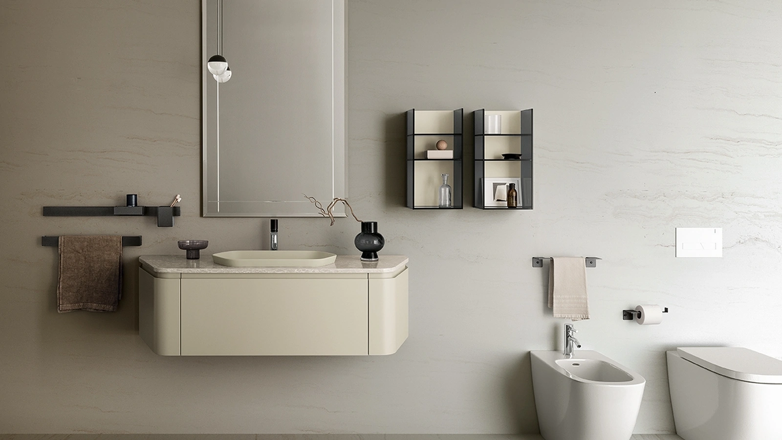 Mobile da Bagno sospeso Gola 02 di Archeda