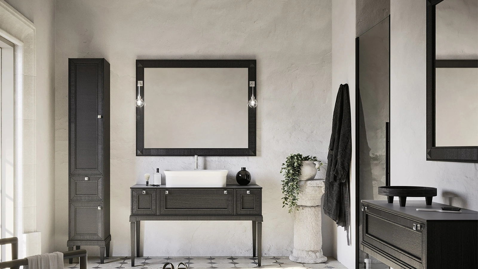 Mobile da Bagno a terra Augusto 03 in legno di Arbi