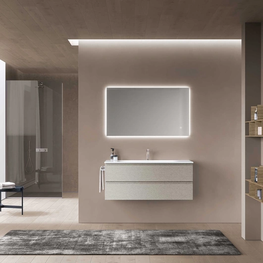 Mobile da Bagno sospeso Block System Soft C20 di Baxar