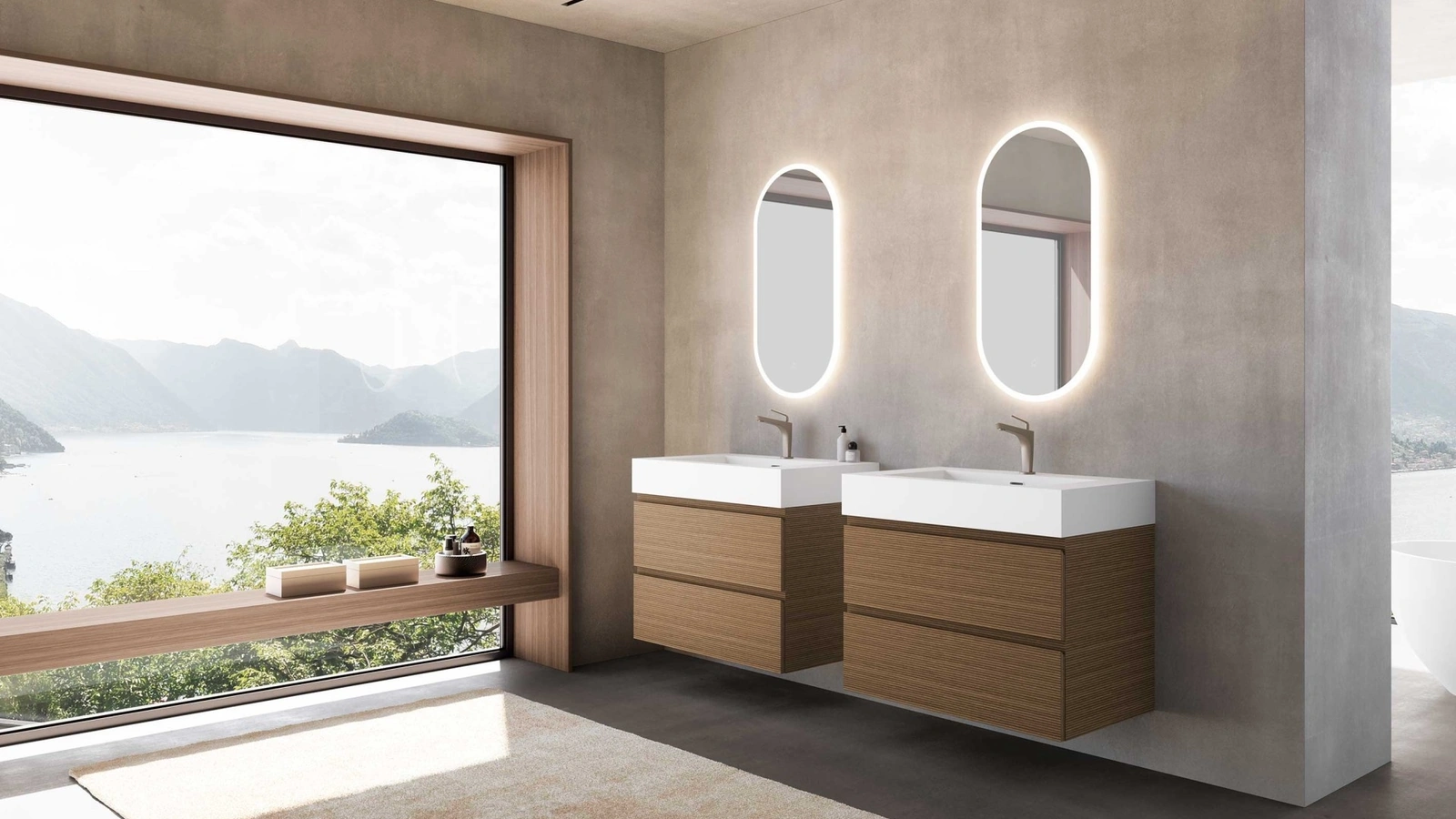 Mobile da Bagno Block System Syntesi Box C23 di Baxar