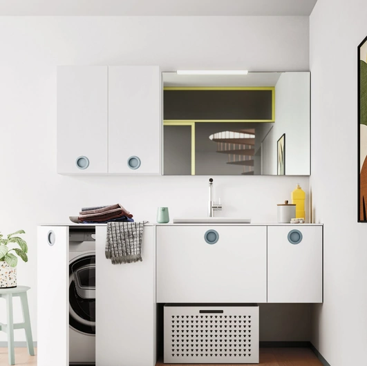 Mobile da Bagno per lavanderia Bolle 08 di Arbi