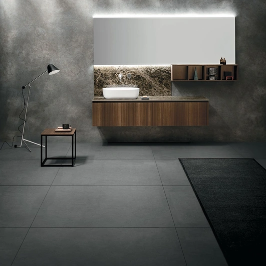 Mobile da Bagno sospeso Code 02A in legno di Arbi