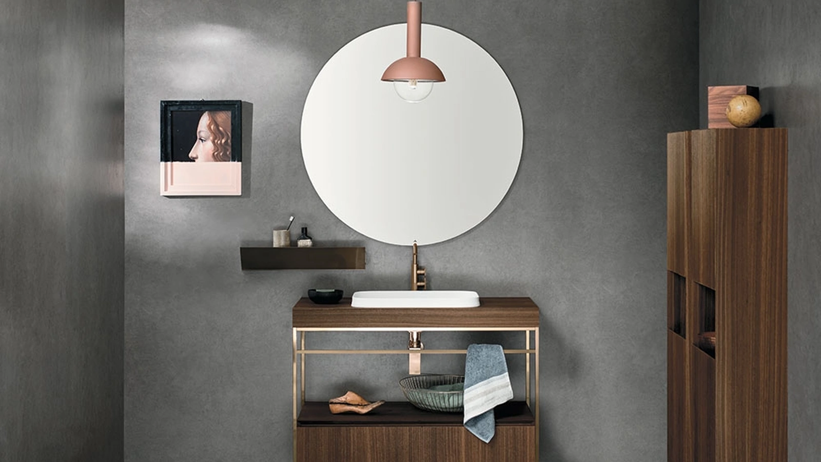 Mobile da Bagno a terra Code 13 in legno di Arbi