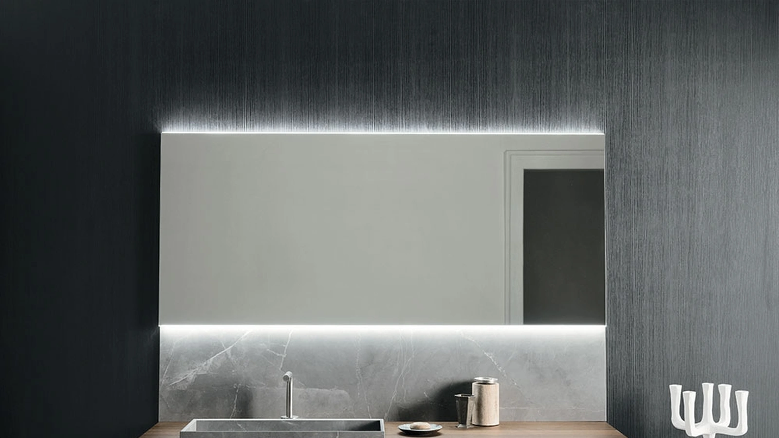 Mobile da Bagno sospeso Code 16 in legno di Arbi