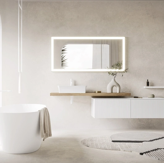 Mobile da Bagno sospeso Code Wave 08 in laccato di Arbi