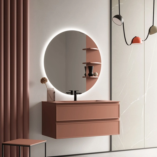 Mobile da Bagno sospeso Decor 01 in laccato di Arbi