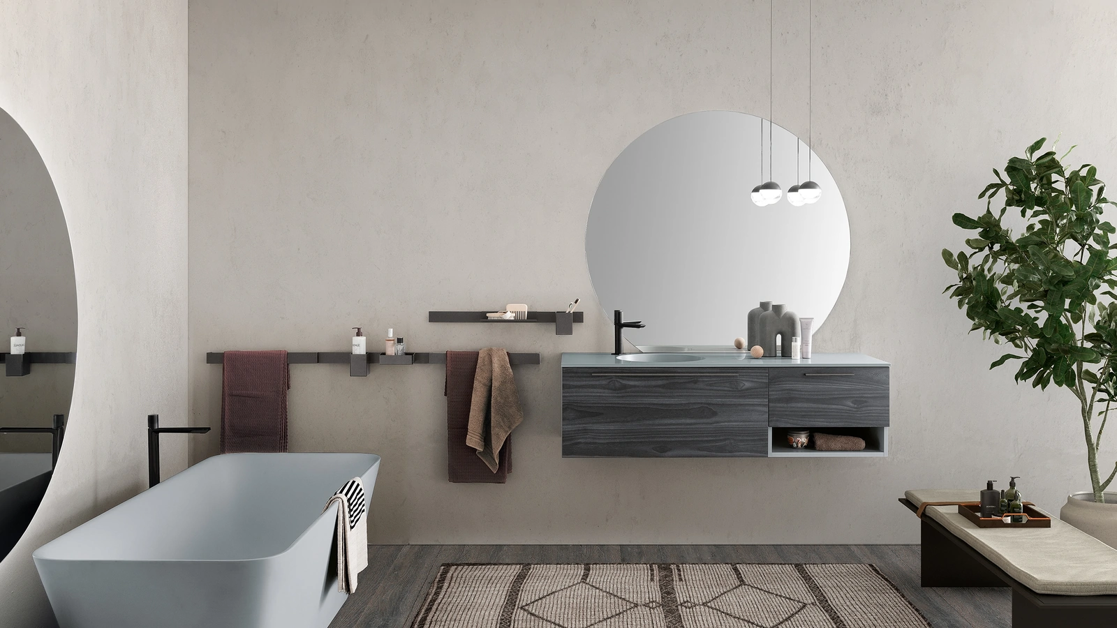 Mobile da Bagno sospeso Essenze 03 di Archeda