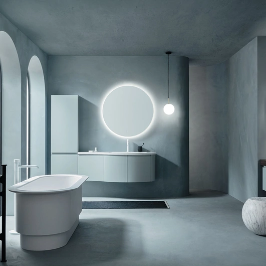 Mobile da bagno sospeso Fusion 35 in laccato di Arbi