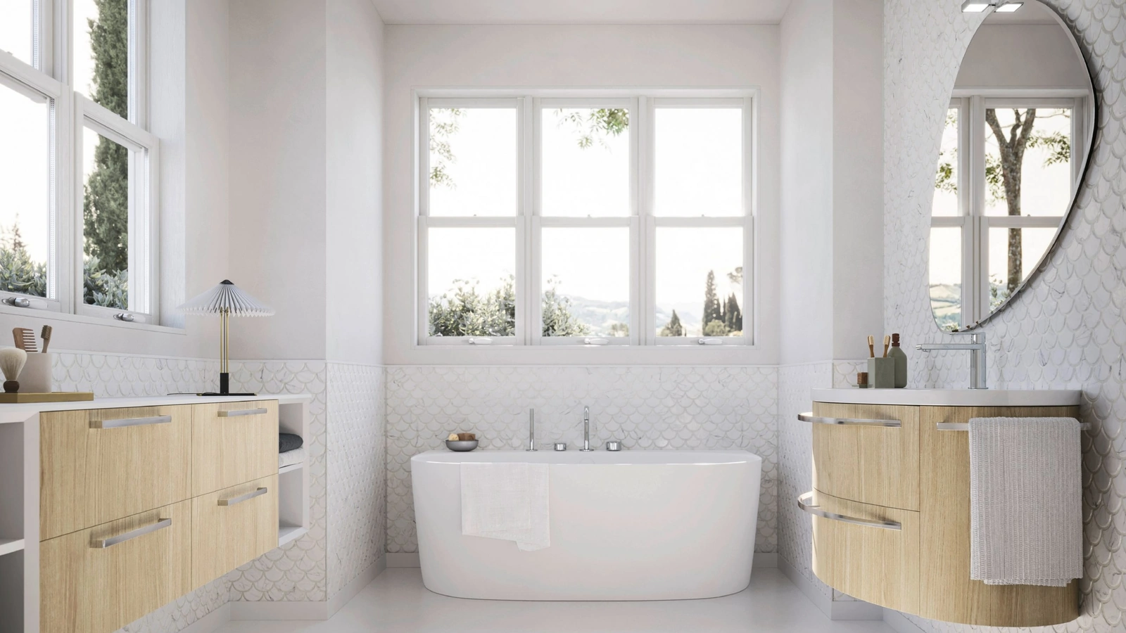 Mobile da Bagno Ho-me plus curvo 59 di Arbi