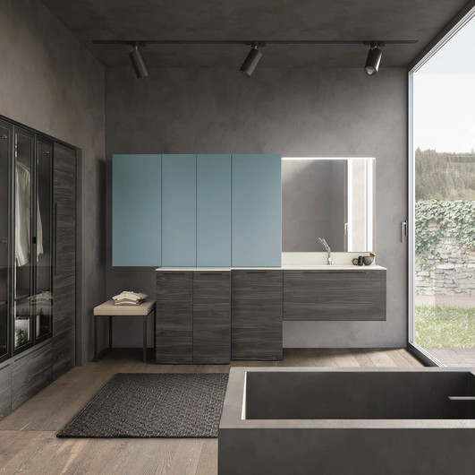 Mobile da Bagno in melaminico e laccato Laundry 01 di Archeda