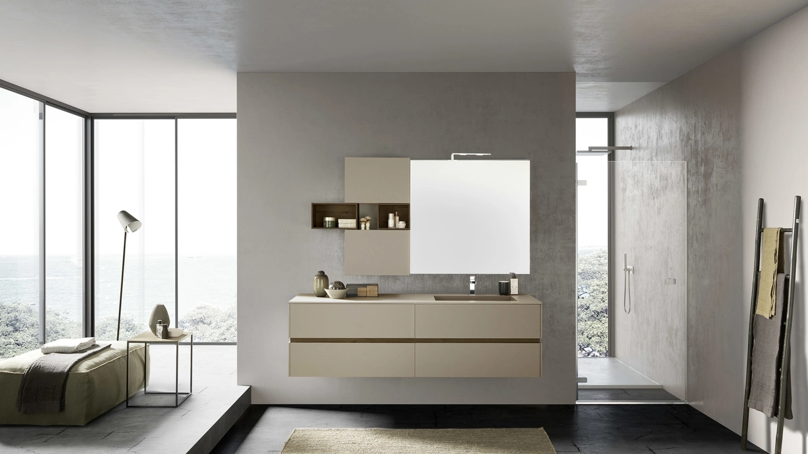 Mobile da Bagno sospeso M2 System C202 di Baxar