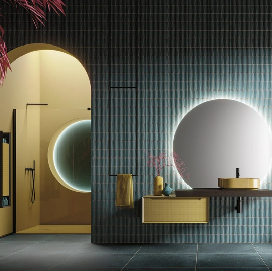 Mobile da Bagno sospeso Master 07 in laccato di Arbi