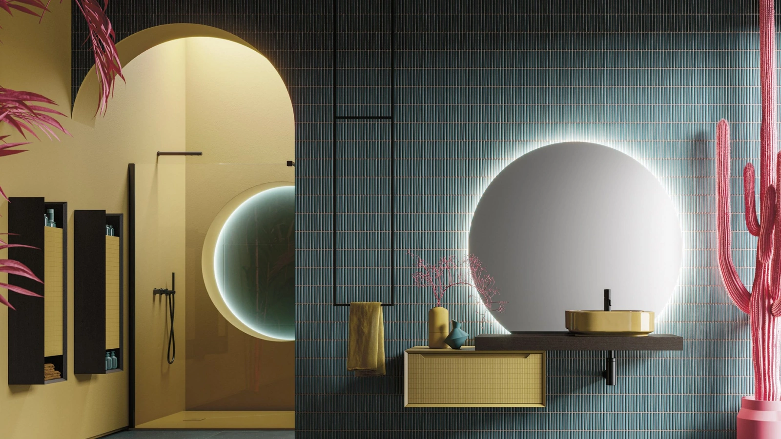 Mobile da Bagno sospeso Master 07 in laccato di Arbi