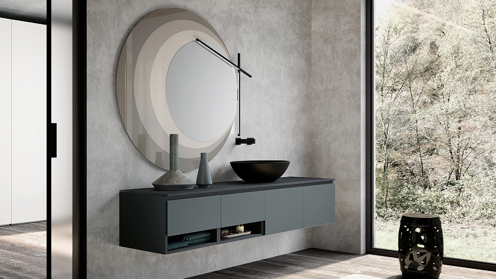 Mobile da Bagno sospeso Modulo 01 di Archeda