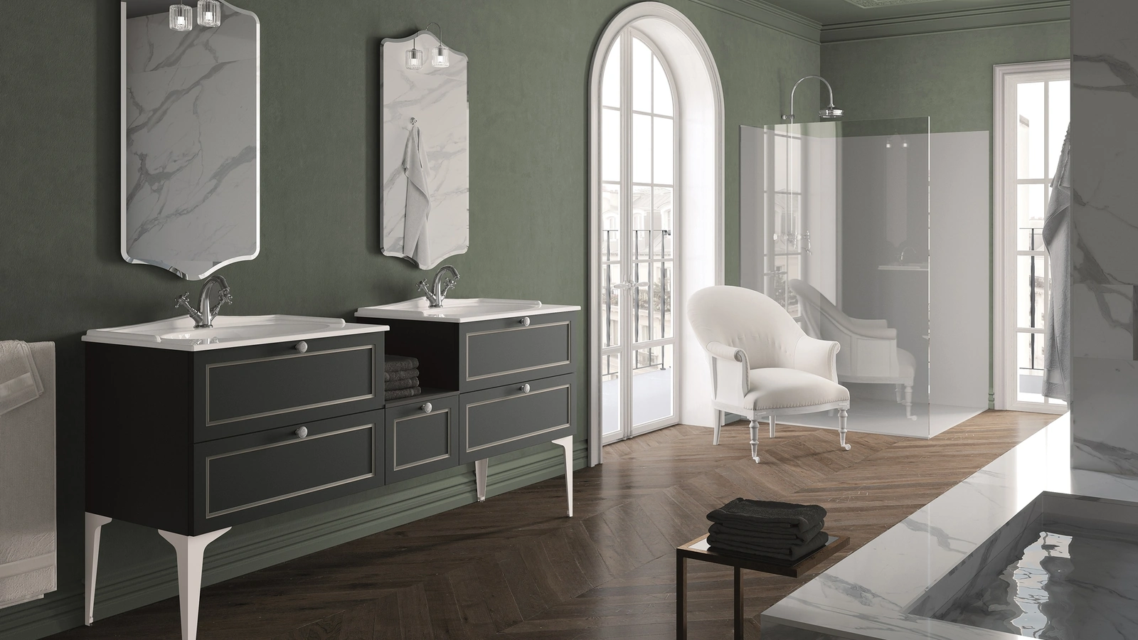 Mobile da Bagno a terra Seta 12 di Archeda