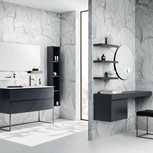 Mobile da Bagno a terra Sky Gola 04 in laccato di Arbi