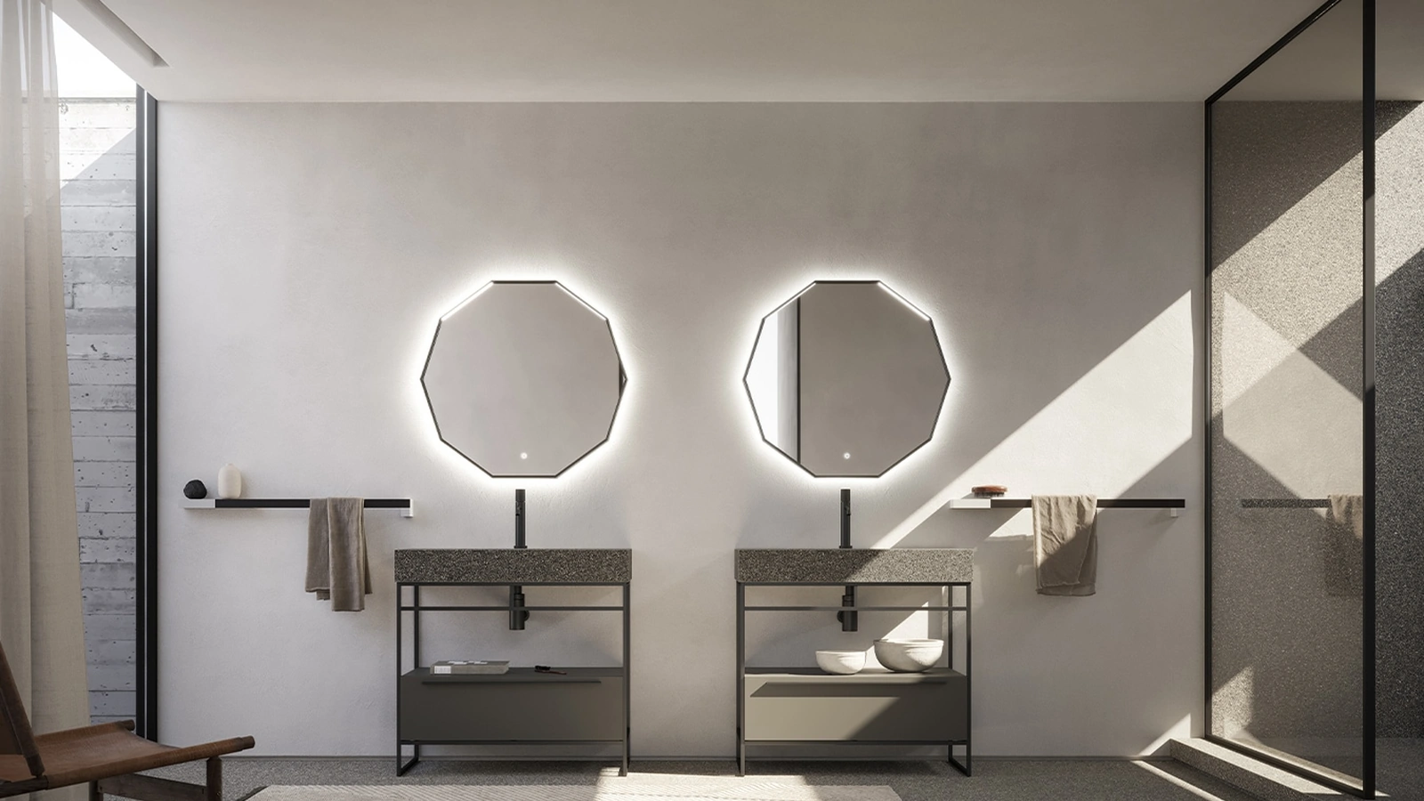 Mobile da Bagno Sky Liscio 15 di Arbi