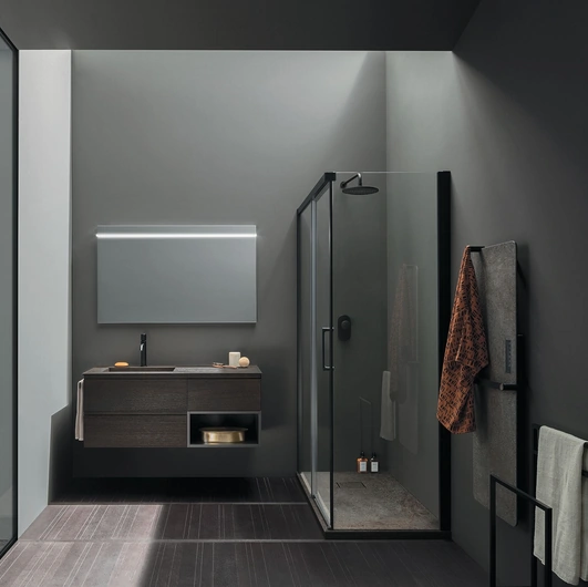 Mobile da Bagno sospeso Street 06 in legno di Arbi