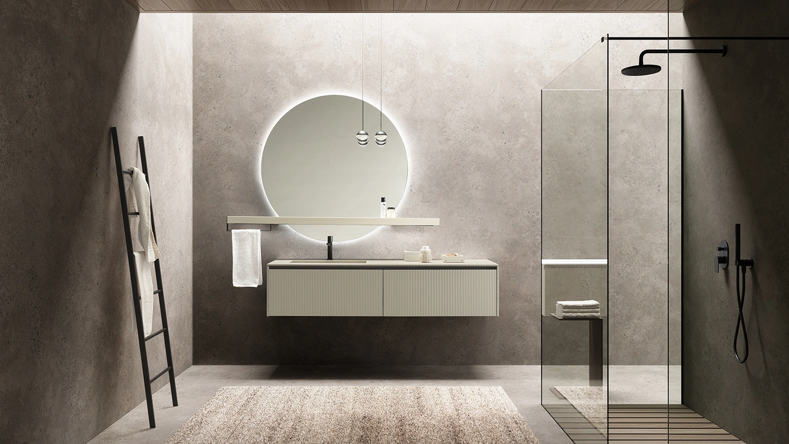 Mobile da Bagno sospeso Tulle 01 di Archeda