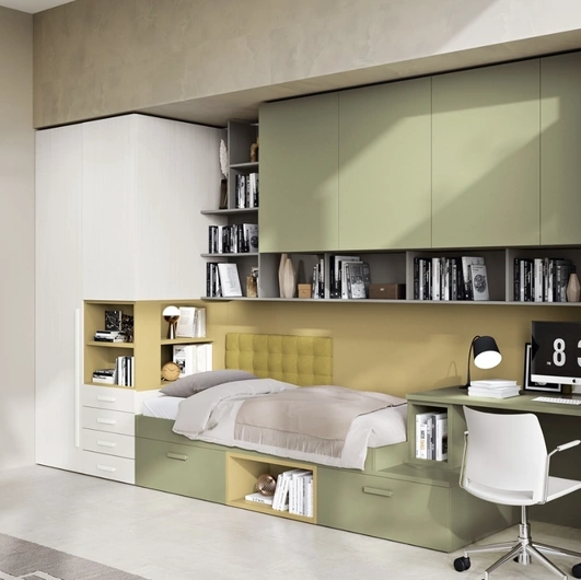 Cameretta 128 a ponte su misura di Ferrimobili