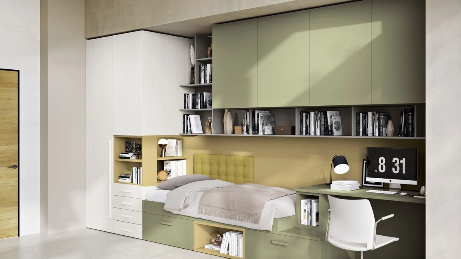 Cameretta 128 a ponte su misura di Ferrimobili