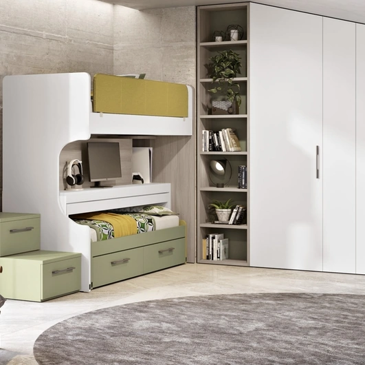 Cameretta 137 con letto scorrevole di Ferrimobili