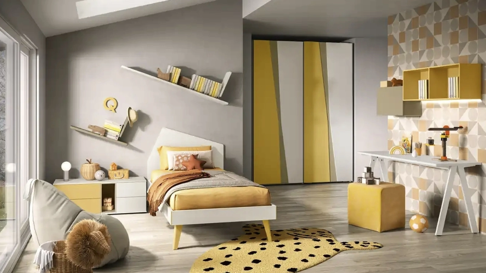 Cameretta componibile K101 di Moretti Compact Camerette