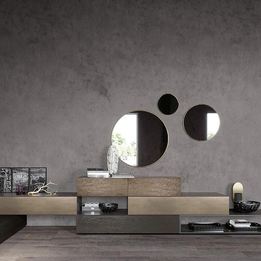 Comò Quadra in laccato opaco di Mobilgam