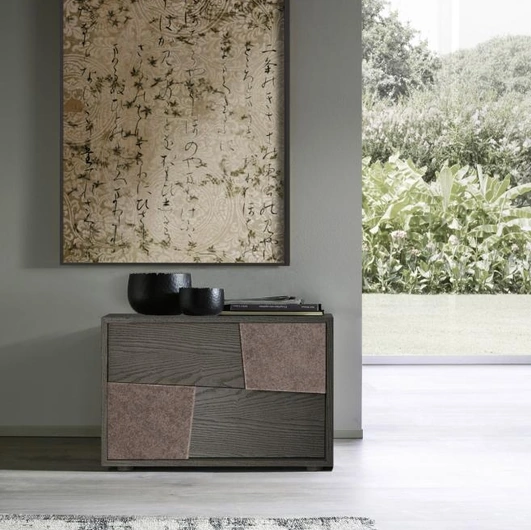 Comodino Scacco in frassino di Mobilgam